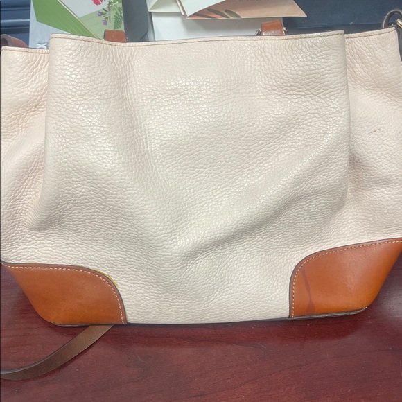 Dooney & Bourke Cream and Tan Satchel - Picture 3 of 6